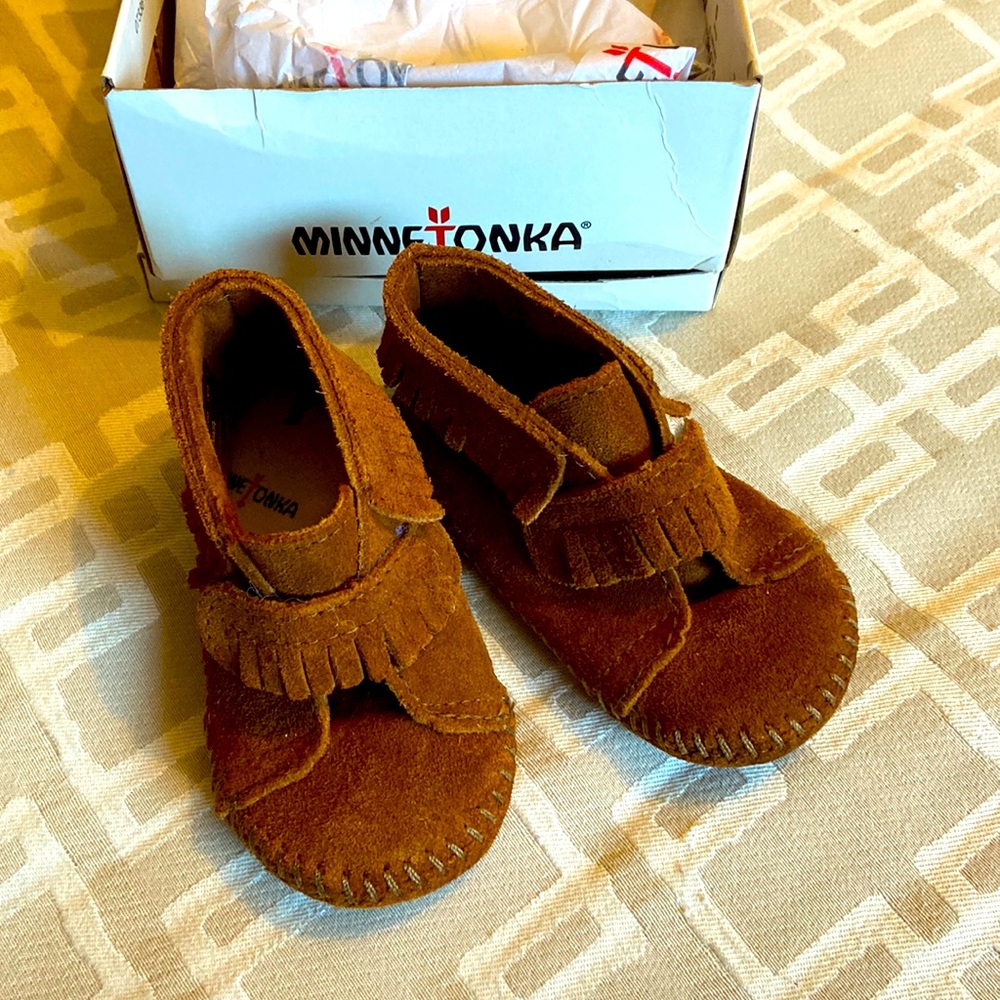 Minnetonka Leather Moccs- gender neutral